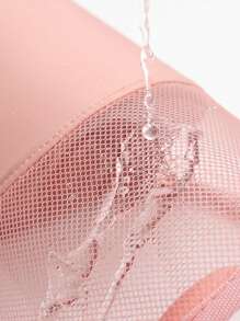 1入組極簡大容量立式化妝刷袋,可攜式美容袋,適用於眼影刷,眉筆等化妝工具的收納 - 粉色 - 查看 7