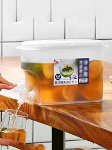 1 pieza transparente Botella de agua con de plástico agua Tetera para casa - Blanco - Ver 2