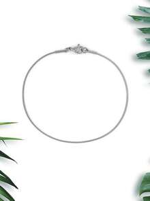 1 chiếc vòng tay đơn giản - Bạc - Xem 4