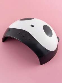 1pc Panda Design Nail Lamp, Cartoon Animal Design Professional Nail Art Accessory Tool For Manicure - Black and White - View 6