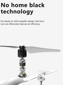 1 pieza Ventilador de mano blanco mini simple ABS portátil para verano - Blanco - Ver 3