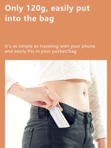 1 pieza Ventilador de mano blanco mini simple ABS portátil para verano - Blanco - Ver 7