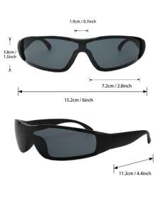 2pairs Men Wrap Frame Fashionable Fashion Glasses For Daily Life For Summer Beach Vacation,Outdoor,Travel - Multicolor - View 4