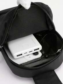 Túi đeo chéo nam tối giản Túi đeo ngực Halloween Giáng sinh Mùa đông Quà tặng Giáng sinh Túi đeo hông cho nam Túi đeo hông Túi đeo chéo cho nam - màu đen - Xem 11