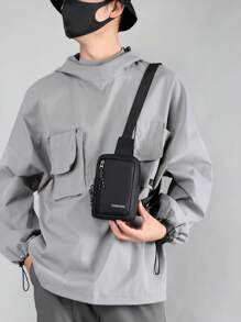 Túi đeo chéo nam tối giản Túi đeo ngực Halloween Giáng sinh Mùa đông Quà tặng Giáng sinh Túi đeo hông cho nam Túi đeo hông Túi đeo chéo cho nam - màu đen - Xem 13