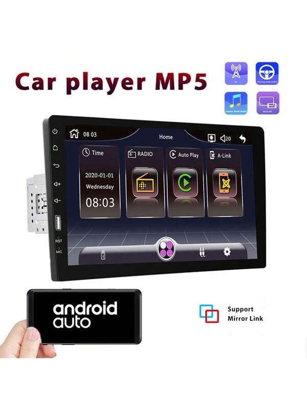 9 Inch Double Din Car Stereo Radio Compatible With Android Auto Touch