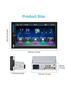 7英寸觸摸屏支持車載MP5播放器