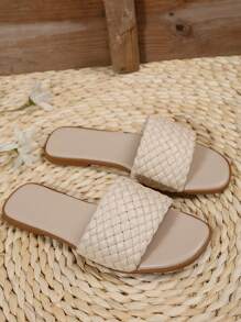 Sandalias trenzadas - Beis - Ver 2