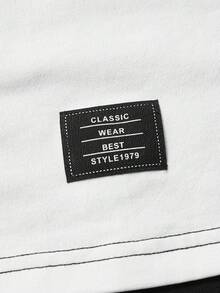 GENTILAND Men Colourblock Letter Patched Detail Polo Shirt - Multicolor - View 5