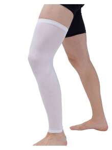 1入組素色運動護腿 - 白色 - 查看 1