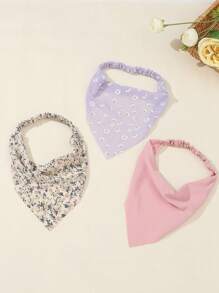 3pcs Girls' Flower Daisy Headbands - Multicolor - View 1
