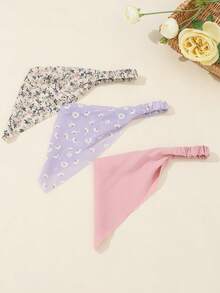 3pcs Girls' Flower Daisy Headbands - Multicolor - View 3