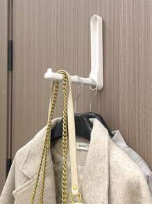 1 pieza Estante de almacenamiento para colgar ropa multifuncional - Blanco - Ver 8