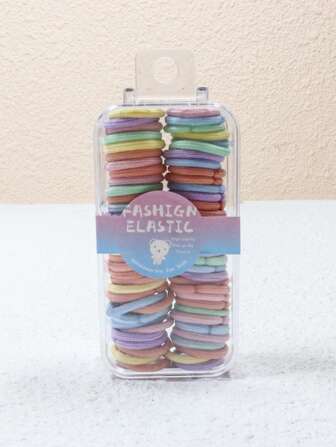 60 piezas Goma para pelo elástico en clasificado colores