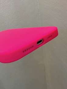 Vỏ điện thoại silicon rắn - Màu Hồng Tươi - Xem 3