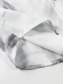 Manfinity RSRT Men Floral Print Shirt Without Tee - White - View 4