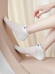 5pairs Cartoon Graphic Ankle Socks - Multicolor - View 3