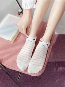 5pairs Cartoon Graphic Ankle Socks - Multicolor - View 5