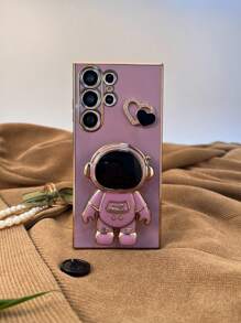 Valentines Astronaut Print Phone Case With Stand Compatible With IPhone15/15Plus/15Pro/15Promax