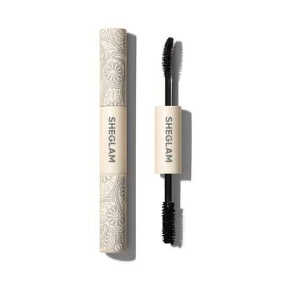 SHEGLAM 一體成型濃密纖長睫毛膏-可清洗黑色 2 合 1 雙頭刷 易於卸除 不暈染 捲翹分離 濃密黑色睫毛膏 眼妝 派對睫毛膏 品牌 美容 化妝 化妝品 適合女性與女孩 完美搭配夏季春季 Y2K 時尚 流行 生日 母親節禮物 假期 派對準備就緒 最佳顏色