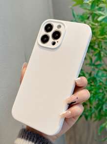 Solid Silicone Phone Case - White - View 3