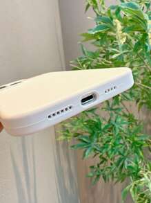 Solid Silicone Phone Case - White - View 4