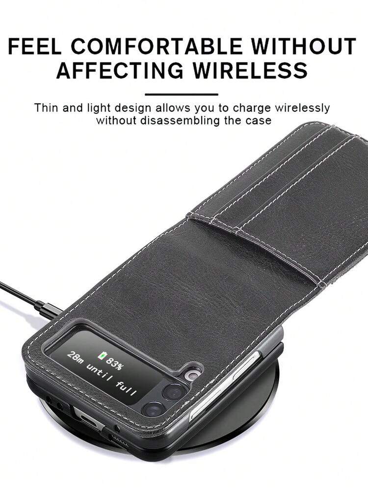 Magnetisch PU-telefoonhoesje - Zwart - Bekijken 7