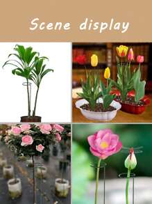 1 件绿色植物支撑桩，简易铁制植物桩，适用于户外、花园、园林工具、园艺工具 - 綠色 - 查看 5