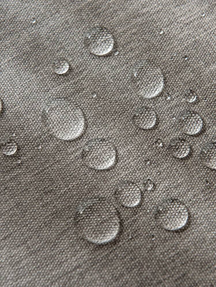 1pc Waterproof Oilproof Tablecloth With Tpu Coating, Solid Color Dining Table Desk Pad Coffee Tablecloth Art Tablecover - Grey - View 7