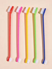 3入組隨機色寵物牙刷適用於狗狗和貓適用於牙清潔 - 彩色 - 查看 4