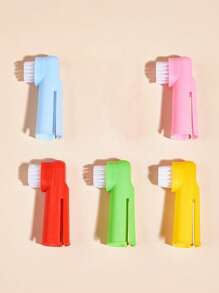 3 cái Bàn chải đánh răng thú cưng màu ngẫu nhiên cho chó và mèo để làm sạch răng - Nhiều màu - Xem 4