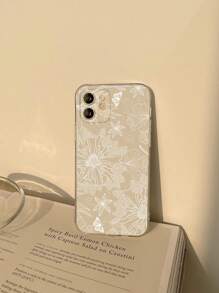 花卉印花透明手機殼相容於 iPhone 15/15Pro/15Plus/15Promax - 彩色 - 查看 3