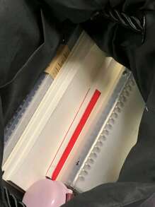 大碼郵差包尼龍素色黑色