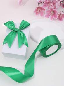 1 Đồng Màu Gói Quà Ruy Băng Tối Giản Polyester Gói Quà Ruy Băng Cho Gia Đình - màu xanh lá - Xem 1