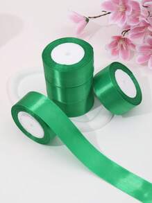 1 Đồng Màu Gói Quà Ruy Băng Tối Giản Polyester Gói Quà Ruy Băng Cho Gia Đình - màu xanh lá - Xem 2