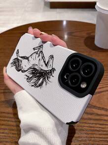 1 个 PU+TPU 彩色彩绘马手机壳适用于 iPhone11、12、13、14、12 Pro Max、13 Pro Max、15、15 Pro、15 Plus、15 Pro Max、iPhone 16、16 Pro、16 Plus、16 Pro Max、三星 A11、A12、A20S、A32、A50、A51、A52、A71、A73、S20 FE、S21、S22、A04、A13、A14、A24、A33、A34、A54 - 彩色 - 查看 4