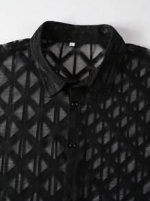 Manfinity RSRT Men Geo Pattern Shirt & Shorts