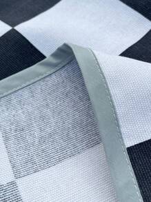 1pc Printed Picnic Mat - Black and White - View 4