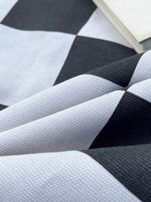 1pc Printed Picnic Mat - Black and White - View 6