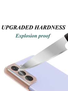 相机镜头膜适用于 iPhone/Galaxy/Redmi/OPPO/OnePlus 智能手机，9H 硬度钢化玻璃高清防刮镜头保护膜 - 無色 - 查看 4