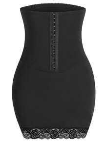 Đồ lót định hình dành cho nữ Tương phản ren màu trơn - màu đen - Xem 1