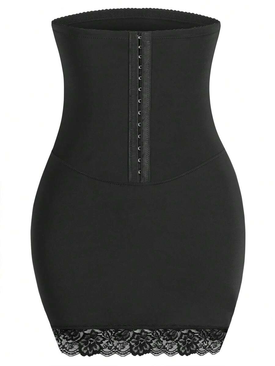 Đồ lót định hình dành cho nữ Tương phản ren màu trơn - màu đen - Xem 1