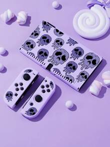 Silicone Skull Print Case Compatible With OLED - Multicolor - View 3