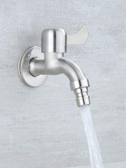 1个银色厨房水龙头，简约不锈钢水龙头工具，适用于家用厨房用品、厨房配件和厨房工具