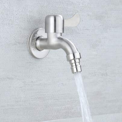 1个银色厨房水龙头，简约不锈钢水龙头工具，适用于家用厨房用品、厨房配件和厨房工具