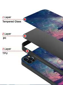 樹紋玻璃手機殼 - 紫色 - 查看 3