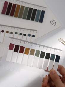 200 tab Chỉ mục dính màu hỗn hợp, Tab chỉ mục có thể ghi đa năng đơn giản để đánh dấu trang Phân loại tệp - Nhiều màu - Xem 3