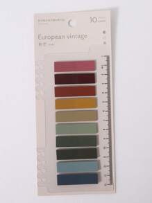 200 tab Chỉ mục dính màu hỗn hợp, Tab chỉ mục có thể ghi đa năng đơn giản để đánh dấu trang Phân loại tệp - Nhiều màu - Xem 1