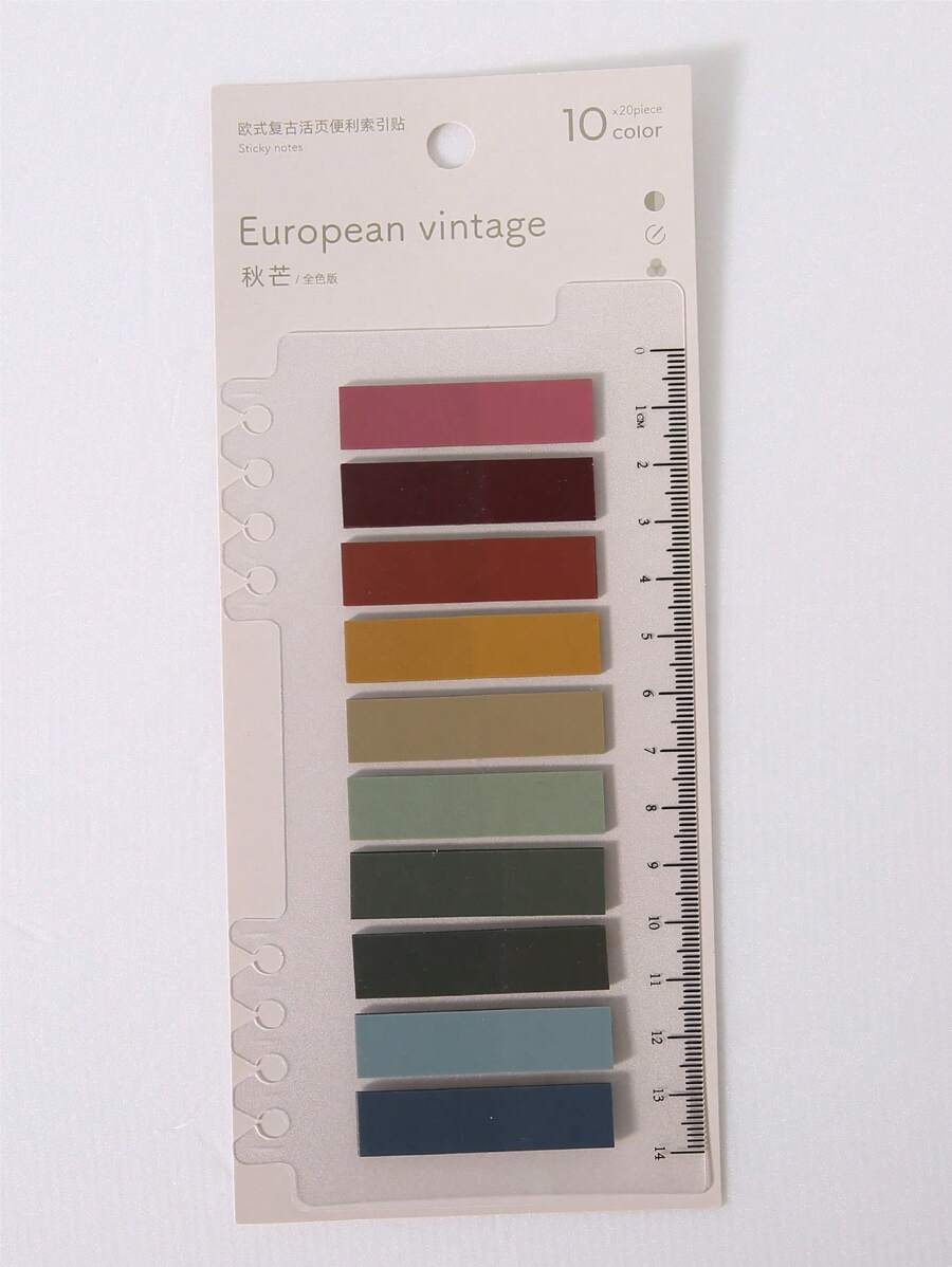 200 tab Chỉ mục dính màu hỗn hợp, Tab chỉ mục có thể ghi đa năng đơn giản để đánh dấu trang Phân loại tệp - Nhiều màu - Xem 1