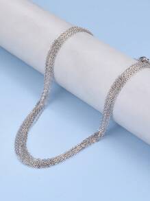 10pcs Multi-Style Delicate Chain Necklace Set, Include 04 Cross Chain For DIY Jewelry Making